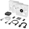 Ventilador Caja Corsair iCUE LINK QX120 RGB Starter Kit | PWM 120mm Pack x3 Blanco - Hardware y Componentes Gaming