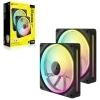 Ventilador Caja Corsair CO-9051028-WW sistema de refrigeración para ordenador Carcasa del ordenador Ventilador 14 cm Negro 2 pieza(s) - Hardware y Componentes Gaming