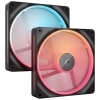 Corsair iCUE LINK LX140-R RGB Carcasa del ordenador Ventilador 14 cm Negro 2 pieza(s) - Hardware y Componentes Gaming