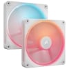 Corsair iCUE LINK LX140-R RGB Carcasa del ordenador Ventilador 14 cm Blanco 2 pieza(s) - Hardware y Componentes Gaming