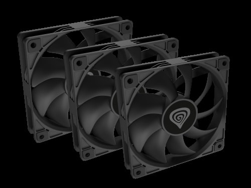 GENESIS Oxal 120 Carcasa del ordenador Ventilador 12 cm Negro 3 pieza(s) - Hardware y Componentes Gaming