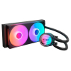 NZXT KRAKEN CORE RGB - 240MM  AIO LIQUID COOLER WITH RGB CAP & RGB CORE FAN (BLACK) RL-KR24C-B1
