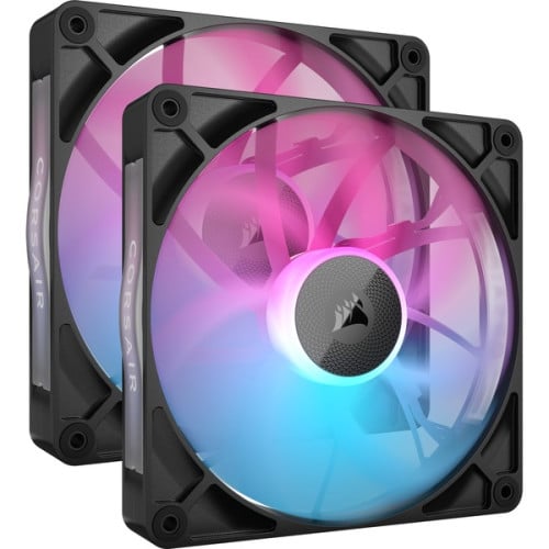 Ventilador Caja Corsair iCUE LINK RX140 RGB PWM Twin Starter | 140mm Pack x2 Negro - Hardware y Componentes Gaming
