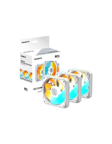 VENTILADOR GIGABYTE PARA CAJA GP-GBT EZRVSFAN1203 ICE,3X120MM,BLANCO - PACK 3- (GP-GBT EZRVSFAN1203 ICE) - Hardware y Componentes Gaming